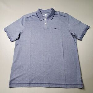 Tommy Bahama Men's S/S Polo Shirt Throne Blue Cotton Poly Blend $99.50 Small NEW